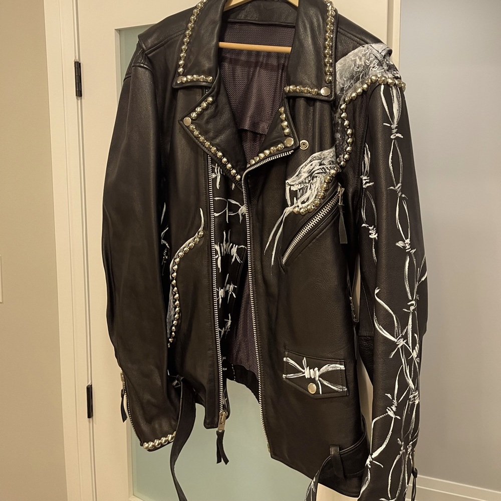 Custom Christian Benner Leather Jacket – One-of-a-Kind Design